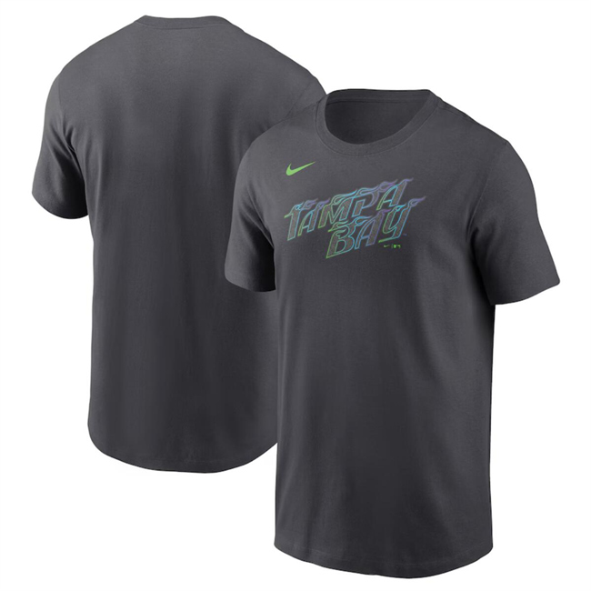 Men's Tampa Bay Rays Charcoal 2024 City Connect Legend Performance T-Shirt